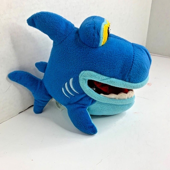 Nanco Plush stuffed Animal Toy Shark 11.5 in length Blue - Picture 2 of 5